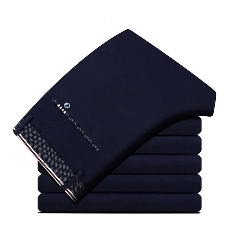 Spring Autumn Men's Business Suit Pants Office Trousers