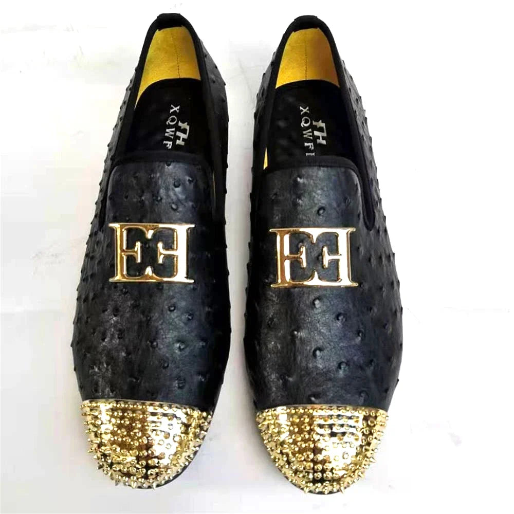 XQWFH 2021 Fashion Mens Loafers Bow Tie Black White Leather Slip On Moccasins Luxury Smoking Flats Men Wedding Dress Shoes