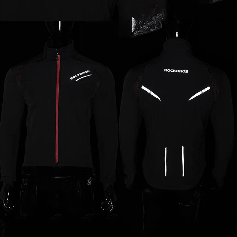 Winter Warmer Bicycle Jackets Windproof Thermal Fleece Bike Tops Coat Men Women MTB Road Sports Cycling Jerseys Jacket