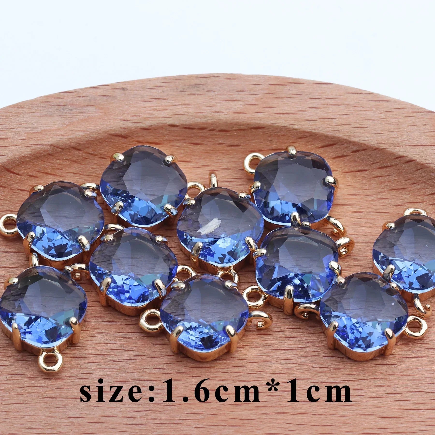 10pcs/lot,M438,jewelry accessories,diy bracelet,copper metal,hand made,glass pendant,charms,jewelry making,diy earring