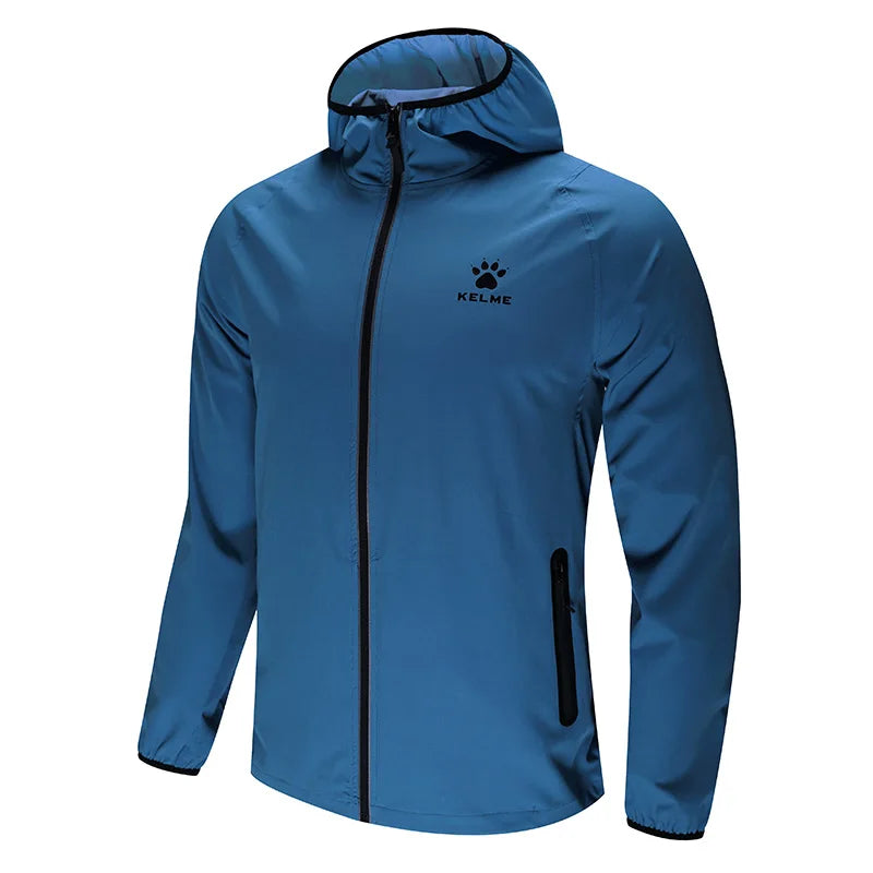 Men's Sportswear Exercise Coat Windproof Jacket  Joggers Football Running Training Zipper Jacket Breathable Male 3881203
