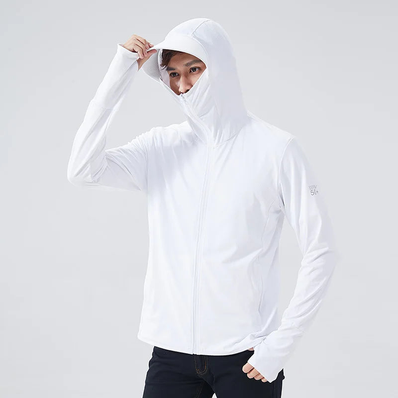 Summer UPF 50+ UV Sun Protection Skin Coats Men Ultra-Light Sportswear Hooded Outwear Men Windbreaker Casual Jackets