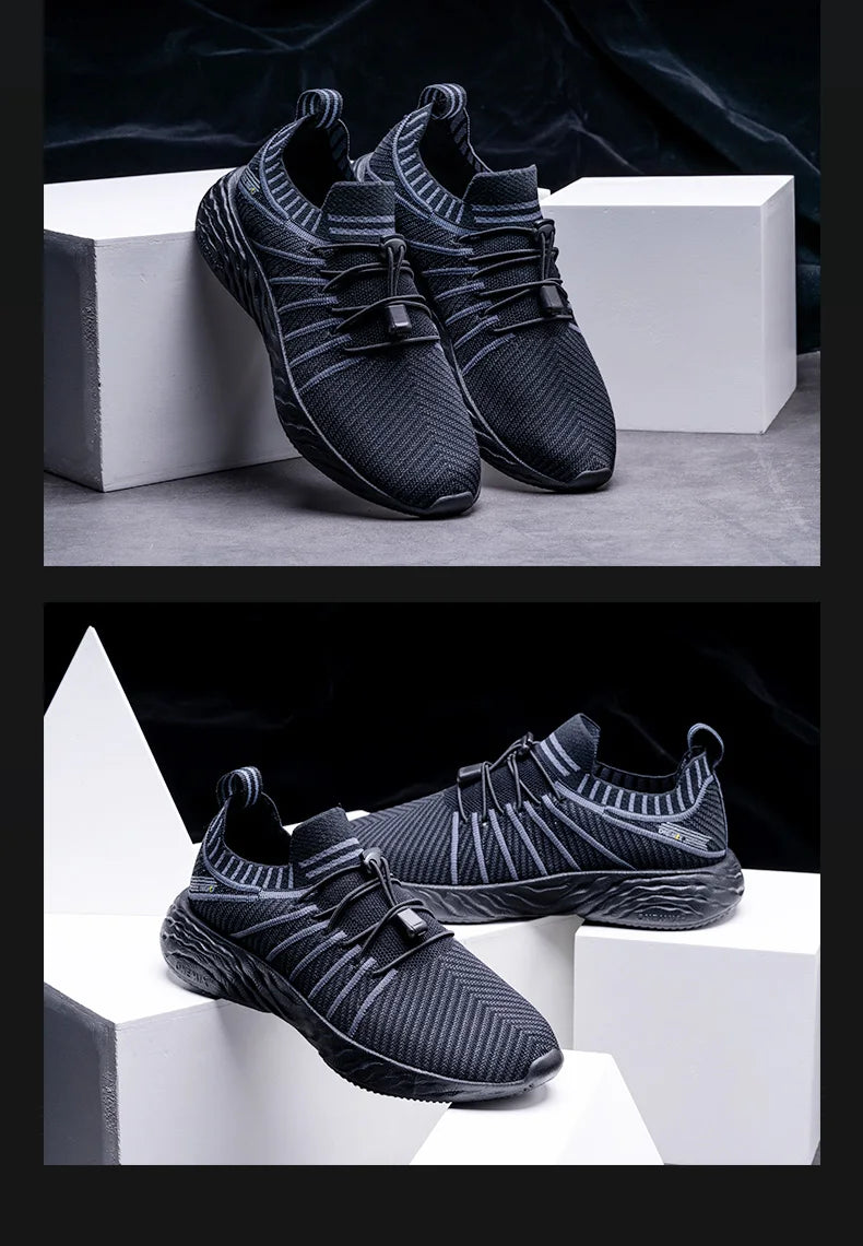 Waterproof Running Shoes for Men Breathable Light Women Training Walking Sneakers Outdoor Trekking Slip-on Sports Shoes