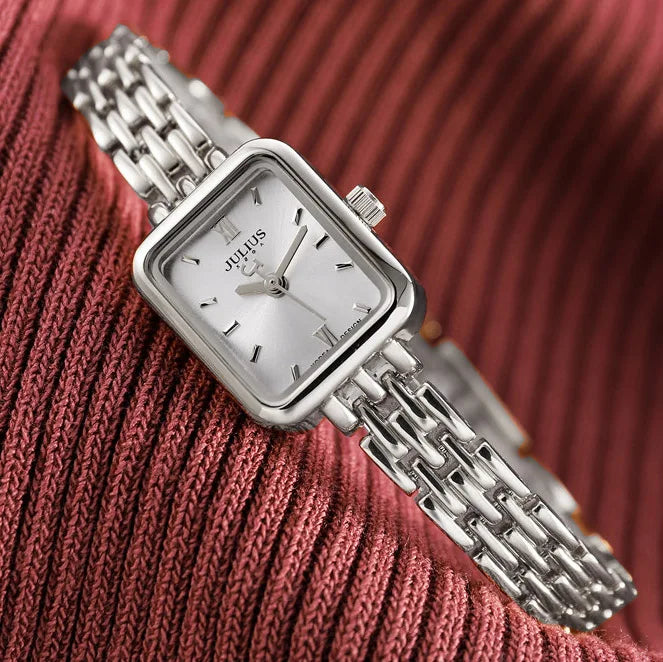 Top Julius Mini Lady Women's Watch Japan Quartz Elegant Fashion Hours Clock Dress Bracelet Chain School Girl's Birthday Gift