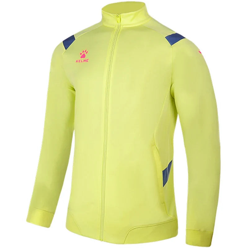 Sports Jacket Men's Football Match Suit Stand-up Collar Training Jacket 8161WT1005