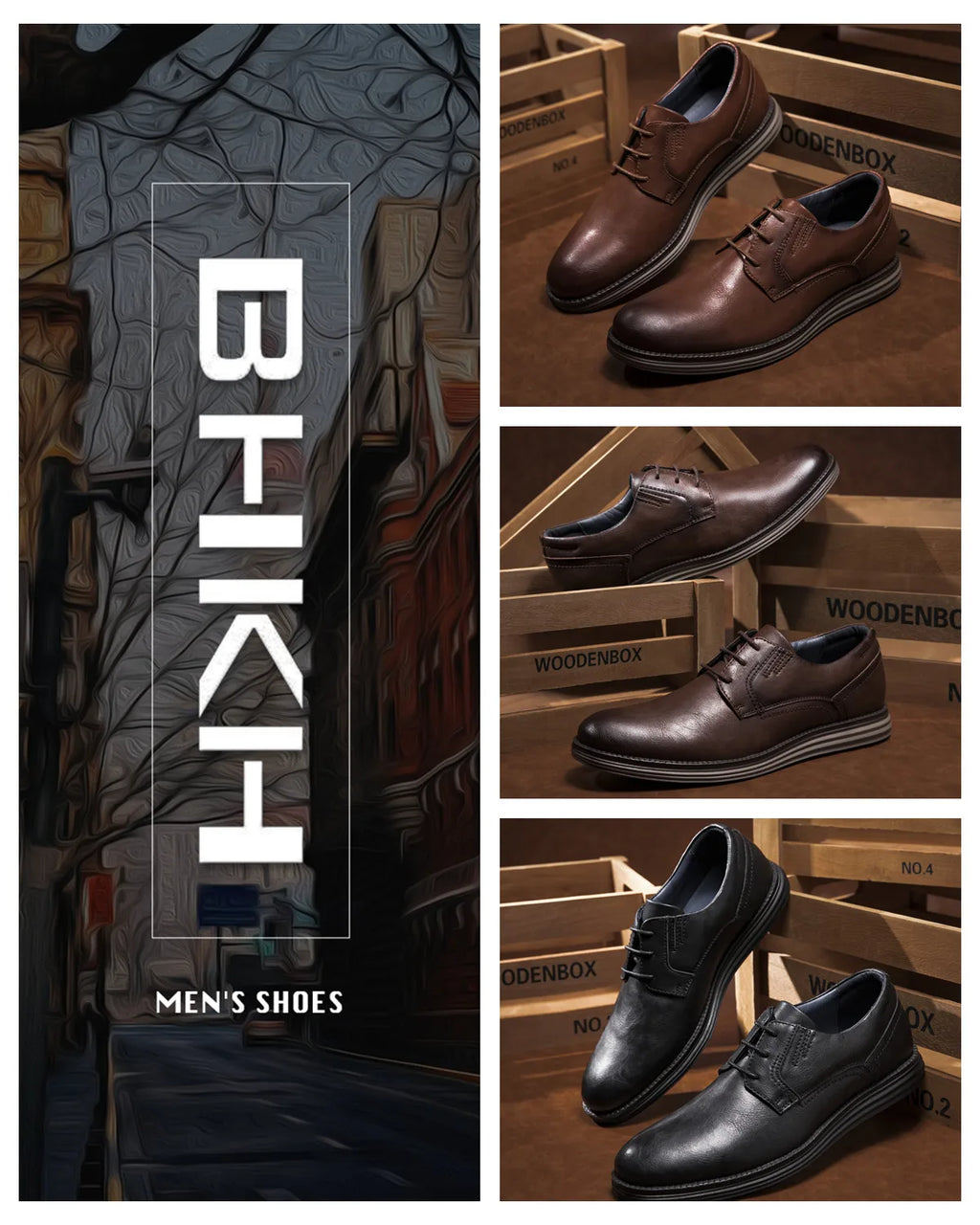 Male Sneakers Autumn/Winter traf Leather Men Casual Shoes Business Work Office Lace-up Dress shoes For Men Size47
