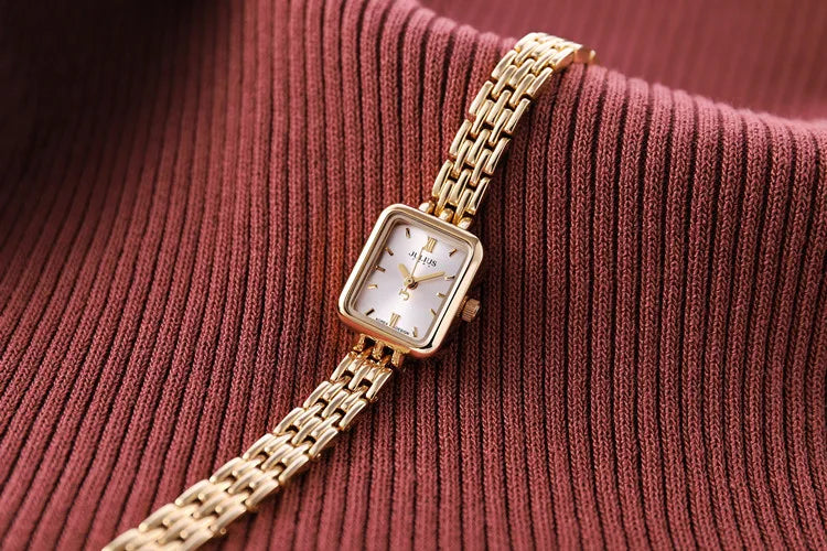 Top Julius Mini Lady Women's Watch Japan Quartz Elegant Fashion Hours Clock Dress Bracelet Chain School Girl's Birthday Gift