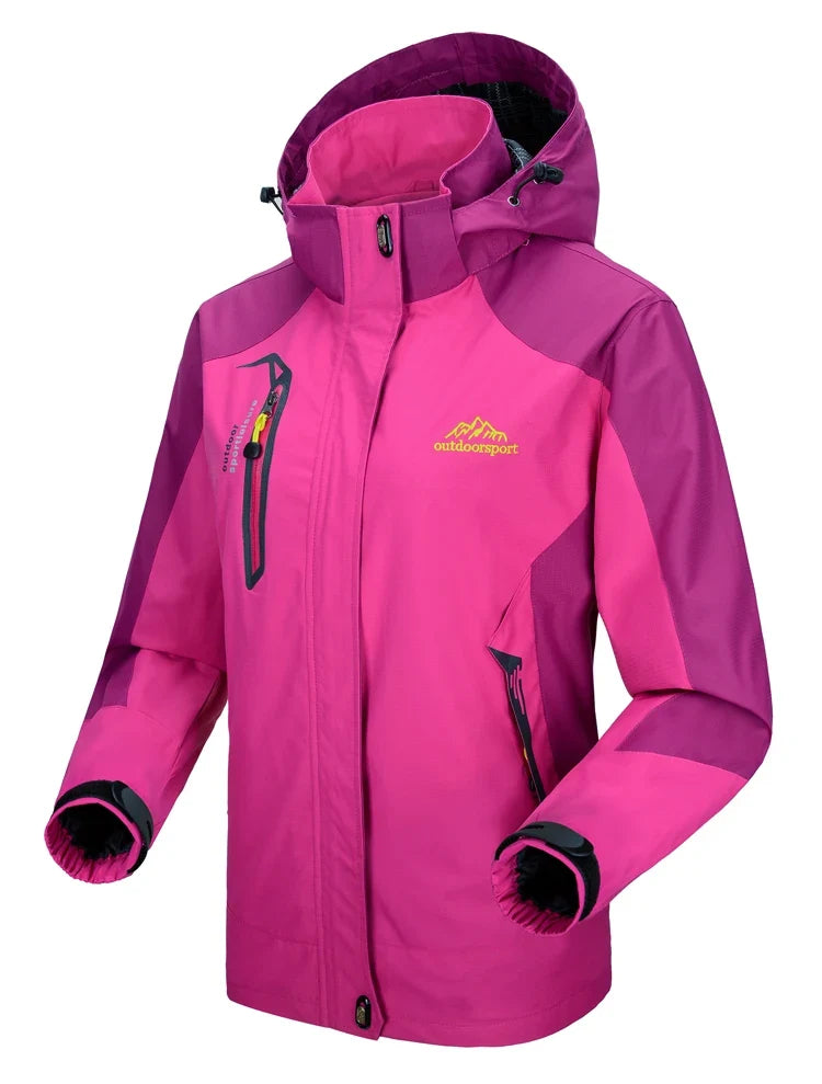 Women's Waterproof Hiking Jacket Windproof Windbreaker Camping Hunting Climbing Trekking Fishing Coat Outdoor Clothing