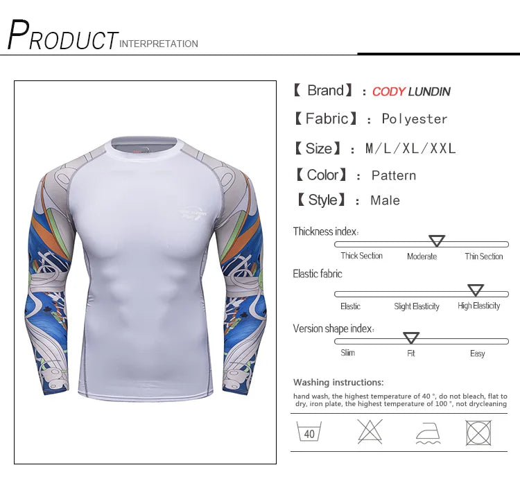 Clothes Full Sleeve White Rashguards For Swimwear Anti -uv Sunscreen T Shirt Boxing Trainning Wear Bjj Jiu Jitsu Rash Guard