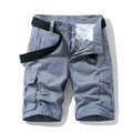 2025 Summer Men's Baggy Multi Pocket Military Cargo Shorts Male Cotton Khaki Mens Tactical Shorts Short Pants 30-38 No Belt
