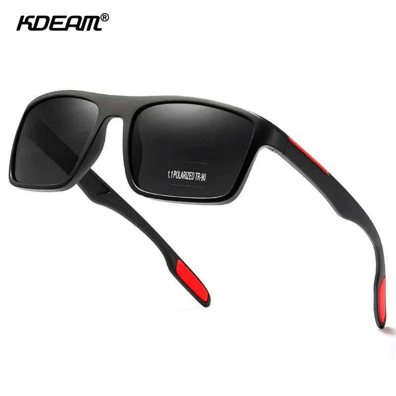 Rectangular Ultra Light Sports Sunglasses Men Polarized TAC 1.1mm Thickness Lens Driving Sun Glasses Women Cat.3