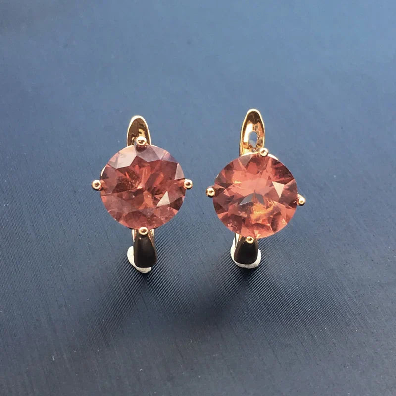 Simply Zultanite Earring 925 Silver Sterling Stone Color Change Rose Gold Plated Jewelry For Women Wedding Party Gift