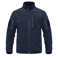 Full Zip Up Green Fleece Jacket Thermal Warm Work Coats Mens Zipper Pockets Jacket Hiking Training Outwear Windbreaker