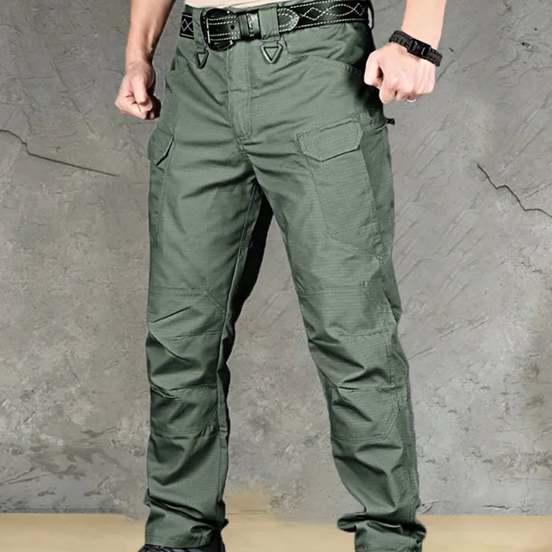 2024 New Mens Casual Tactical Pants Multiple Pocket Elasticity Outdoor Quick Dry Tacitcal Trousers Men Slim Fat Cargo Pant 5XL