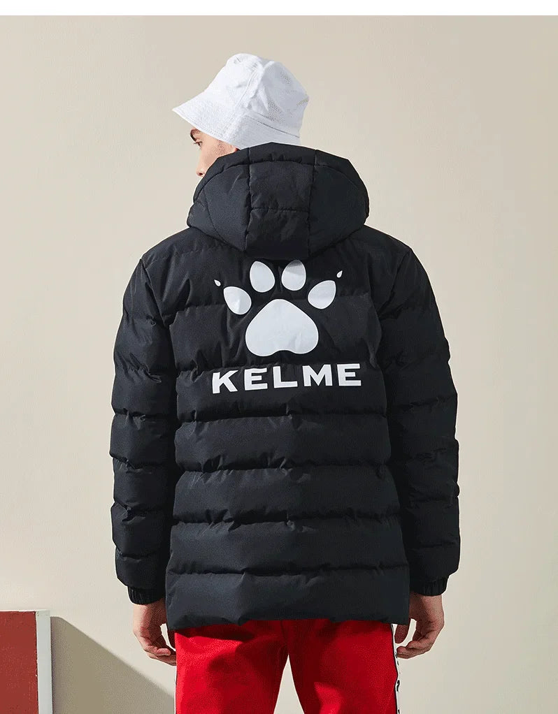 Winter Men's Cotton Jacket Hooded Short Warm Coat Training Sports Team Uniform Women Padded Outwear 8261MF1013
