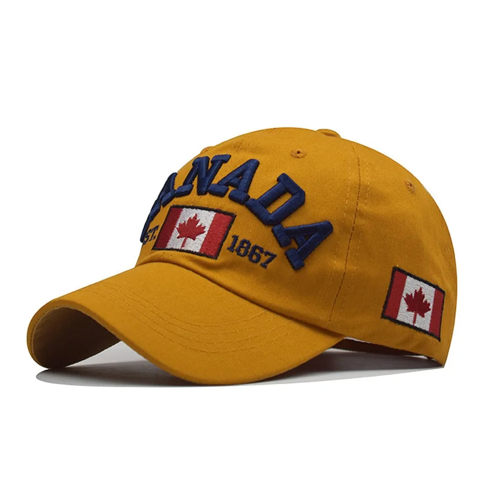 I love canada Washed Cotton Baseball Cap Snapback Hat For Men Women Dad Hat