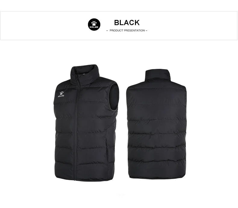 Sports Cotton Vest Men's  Autumn And Winter New Warm And Windproof Football  Sleeveless Cotton Jacket 8161MJ1001