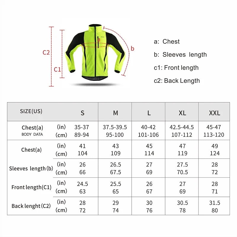 Men's Warm Cycling Jacket Fleece Bike Jersey Windproof Waterproof Softshell Coat Bicycle Clothing Motorcycle Raincoat