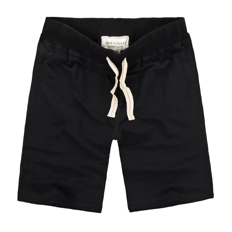 Gray Cotton Shorts Men Summer Sport Fitness Gym Workout Jogger Shorts with Pocket High Quality Plus Size Home Casual Sweatshorts