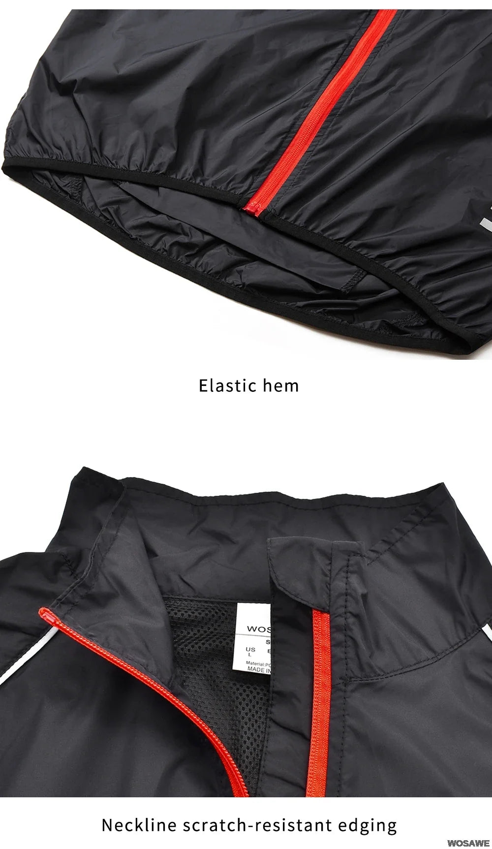 Reflective Men's Cycling Jackets Windproof Riding Bicycle Clothing Windbreaker Outdoor Sports Running MTB Bike Mesh Vest