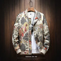 Embroidered Jacket 2025 New Fashion Stand Collar Jacket Boutique plus Size Men's Hip Hop casual Men's Jacket 5X Bohemian style