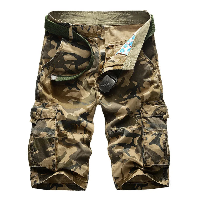 Camouflage Camo Cargo Shorts Men 2026 New Mens Casual Shorts Male Loose Work Shorts Man Outdoor Hiking Short Pants Plus Size