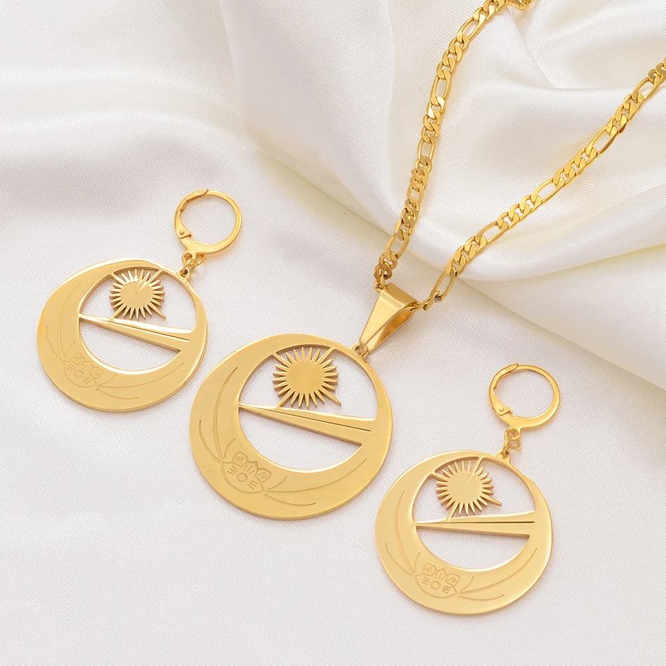 Necklaces Earrings for Women Girls With Flower Jewelry sets , Party Birthday Goods #107221