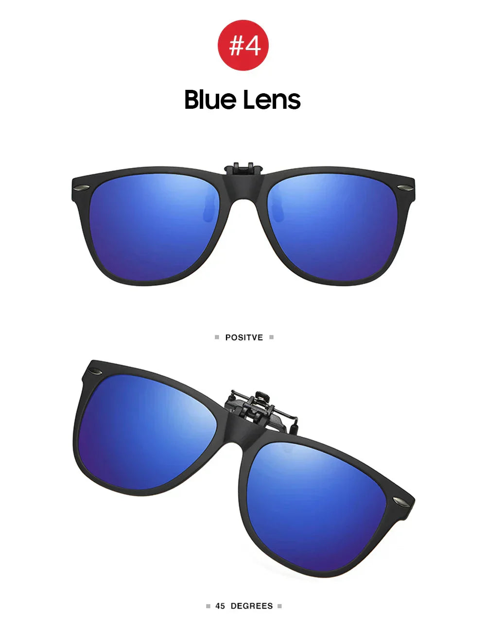 Men Photochromic Polarized Lens Flip Up Clip on Sunglasses Women Driving Sun Glasses with Clips 2026 Trending Product