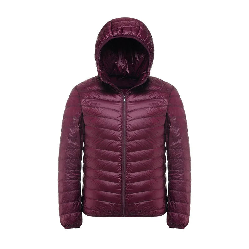 11XL 10XL Large Size Down Coats Male Ultra Light Down Jacket Men Windbreaker Feather Lightweigt Hooded Winter Parka