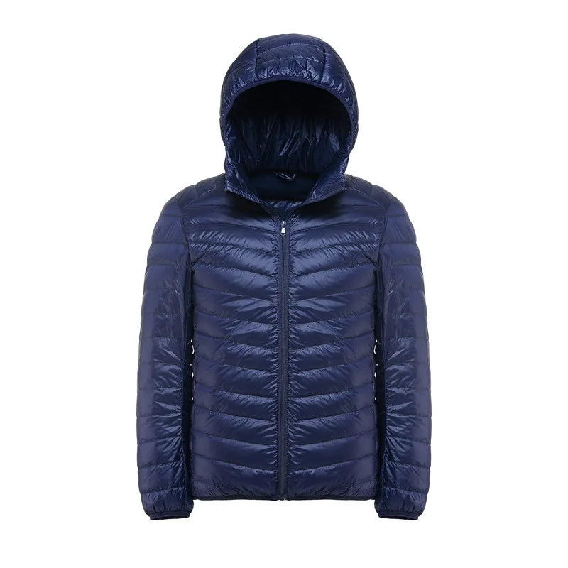 11XL 10XL Large Size Down Coats Male Ultra Light Down Jacket Men Windbreaker Feather Lightweigt Hooded Winter Parka