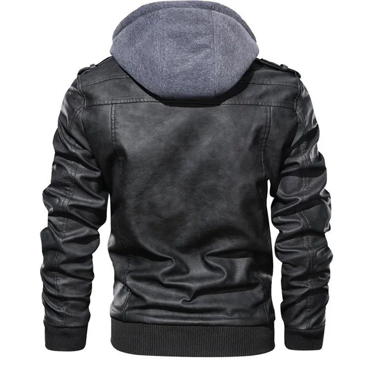 New Men's Leather Jackets Autumn Casual Motorcycle PU Jacket Biker Leather Coats Brand Clothing EU Size SA722