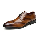 Men's Leather Shoes Carved Business Dress Shoes Shoes For Men Pointed British Brock Shoe EU Large Size 39-47 New