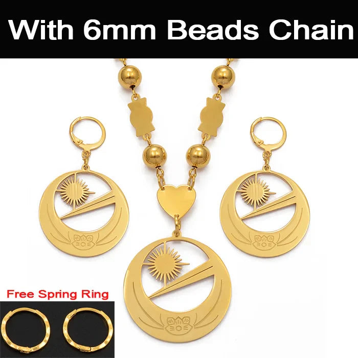 Necklaces Earrings for Women Girls With Flower Jewelry sets , Party Birthday Goods #107221