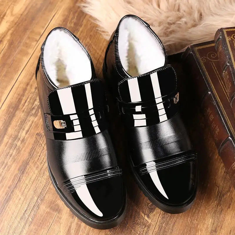Luxury Brand Men Winter snow Boots Warm Thicken Men's Ankle Boots bot Fashion Male Business Office Formal Leather safety Shoes