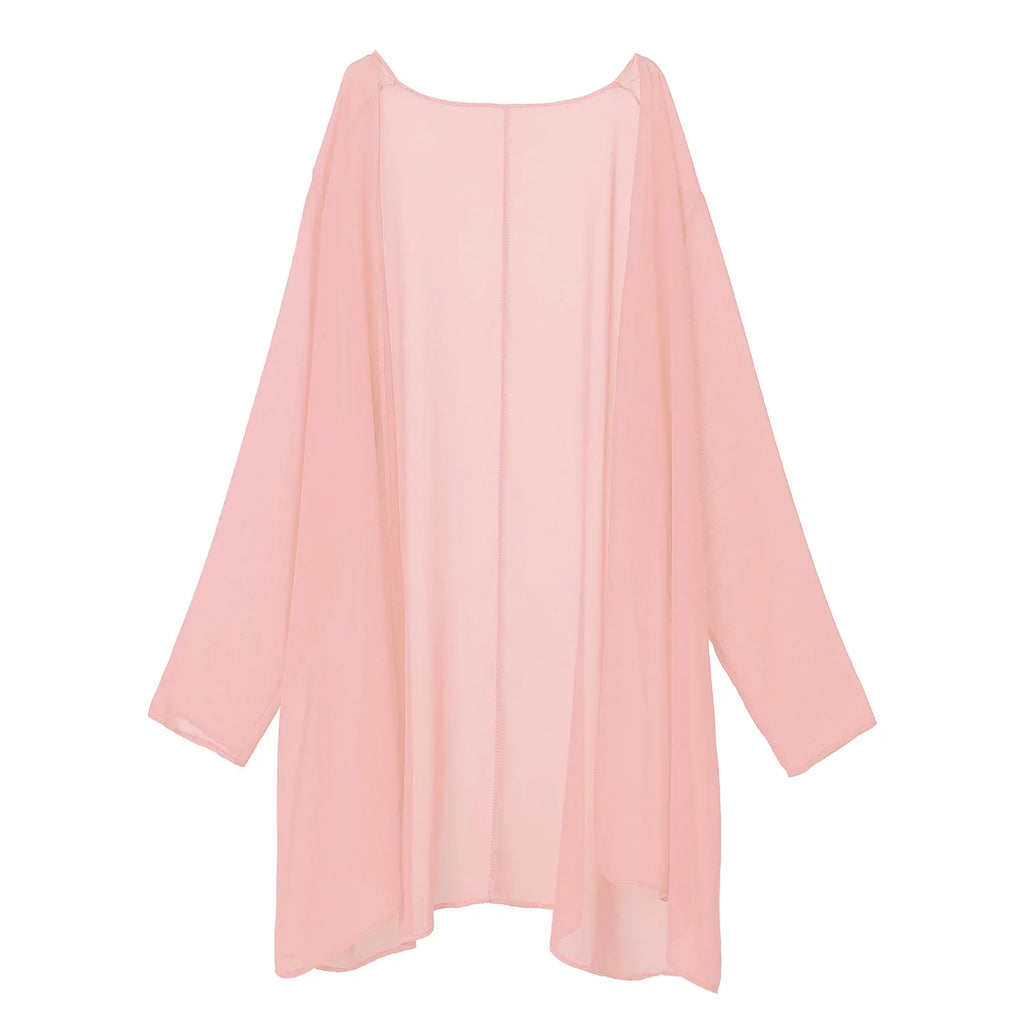 2 Pieces Chiffon Dress Set Women Casual Long Sleeve Solid Cardigan Dress Elegant Wedding Evening Party Dresses Clothing Vestidos