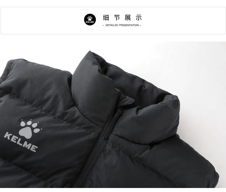 Sports Cotton Vest Men's  Autumn And Winter New Warm And Windproof Football  Sleeveless Cotton Jacket 8161MJ1001