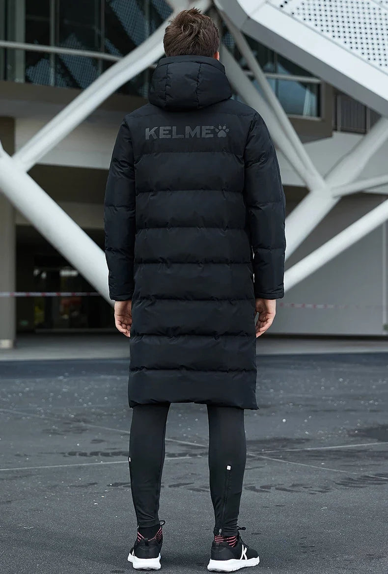 Men Winter Jacket Long Solid Sports Training Coat Male Overcoat Outrwear Warm Cotton Padded Winter Coat Women 8261MF1014