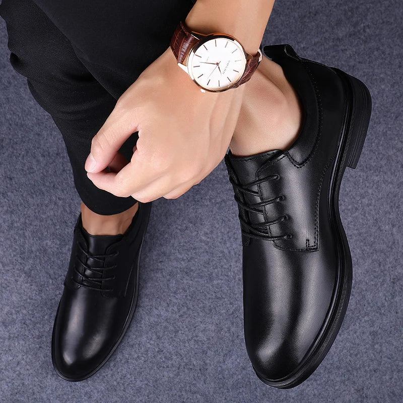 Genuine Leather Man Casual Shoes New Arrival Leisure Walk Formal Shoes Business Elegant Dress Mens Style Shoes Big Size 36-49 50