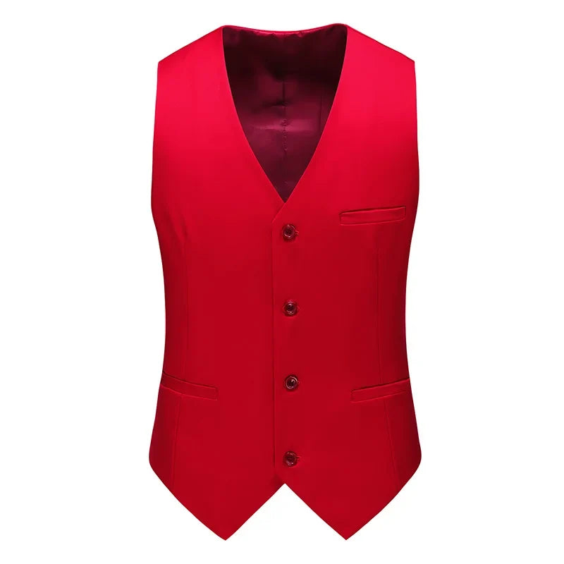 Royal Blue Vest Waistcoat Men's Brand New Slim-Fit V Neck Dress Vests Mens Formal Business Wedding Tuxedo Chaleco Hombre 6xl