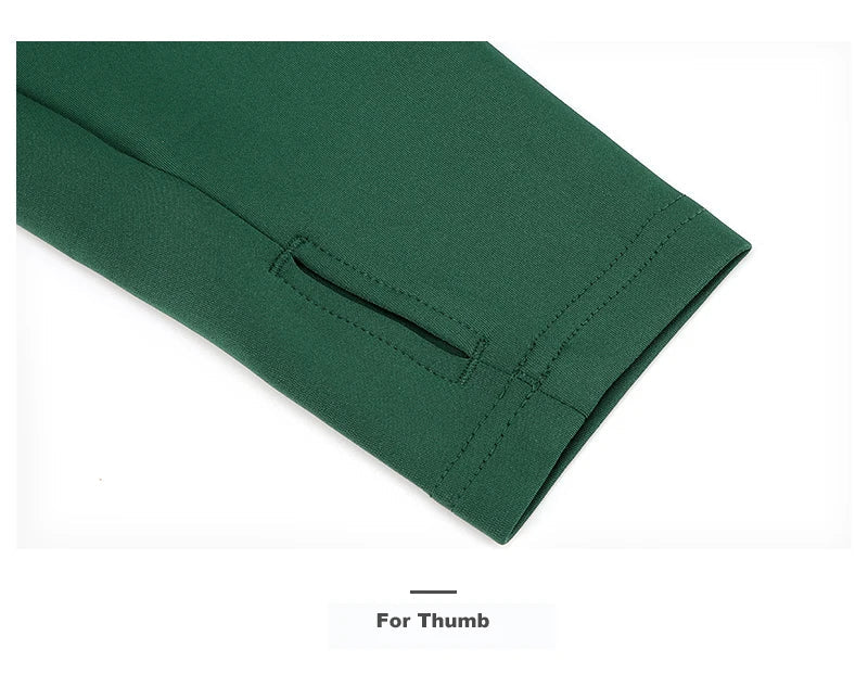 Pullover Training Wear Men Stretch Thumb Hole Design Base Warm Thickness Shirt Breathable Face Cover Sportswear 8161TT1003