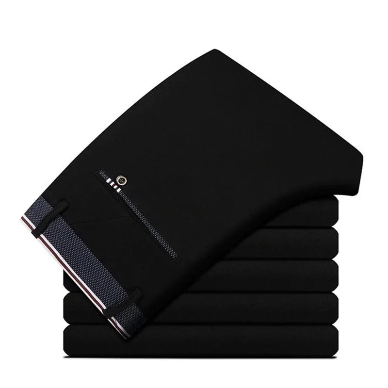 Spring Autumn Men's Business Suit Pants Office Trousers