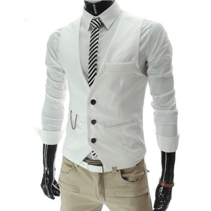 New Arrival Dress Vests For Men Vest Slim Fit Mens Suit Vest Male Waistcoat Gilet Homme Casual Sleeveless Formal Business Jacket