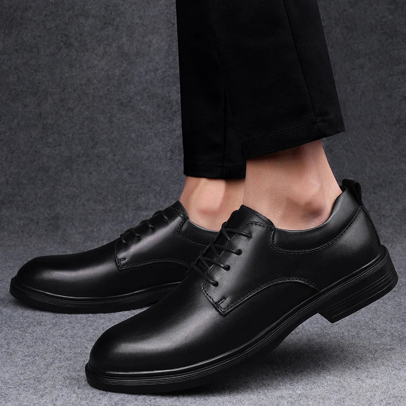 Genuine Leather Man Casual Shoes New Arrival Leisure Walk Formal Shoes Business Elegant Dress Mens Style Shoes Big Size 36-49 50