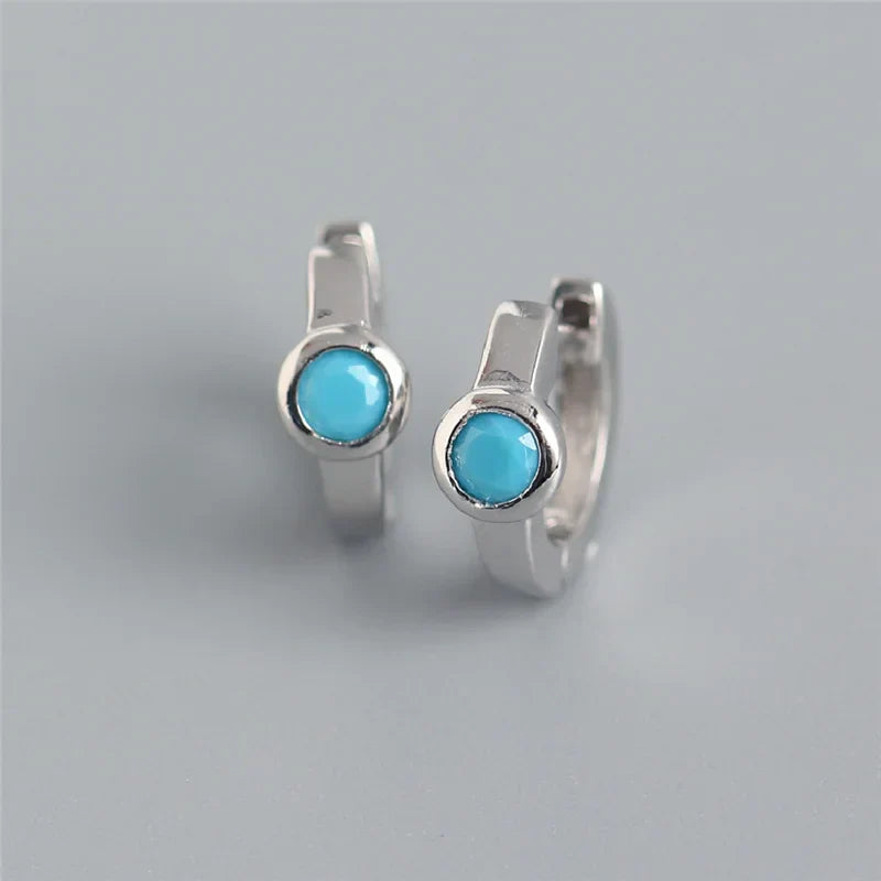 Real 100% 925 Sterling Silver Punk Hip-Hop Link Chain Gothic Studs Earrings for Fashion Women Jewelry Accessories 2022