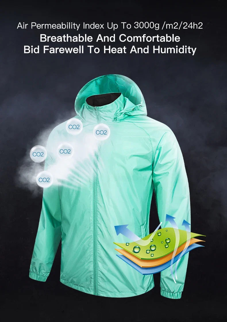 Men's Windbreaker Running Jacket Soccer Kid Hooded Windproof Coat Training Waterproof Jacket Quick Dry 3801241