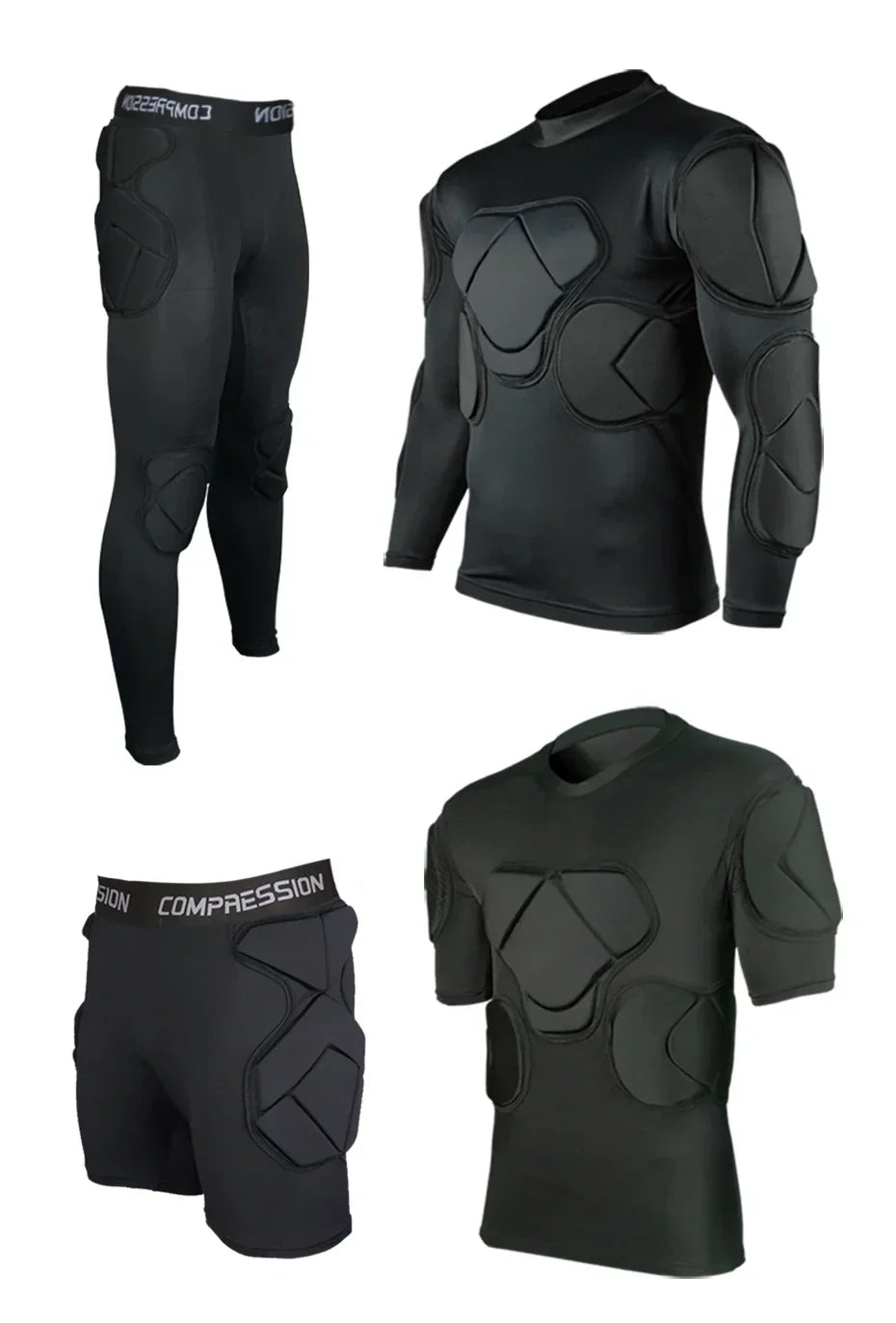 Men's Soccer Goalkeeper Jersey Training Uniform EVA Thick Sponge Protection Football Goalkeeper Uniform Sport Pants