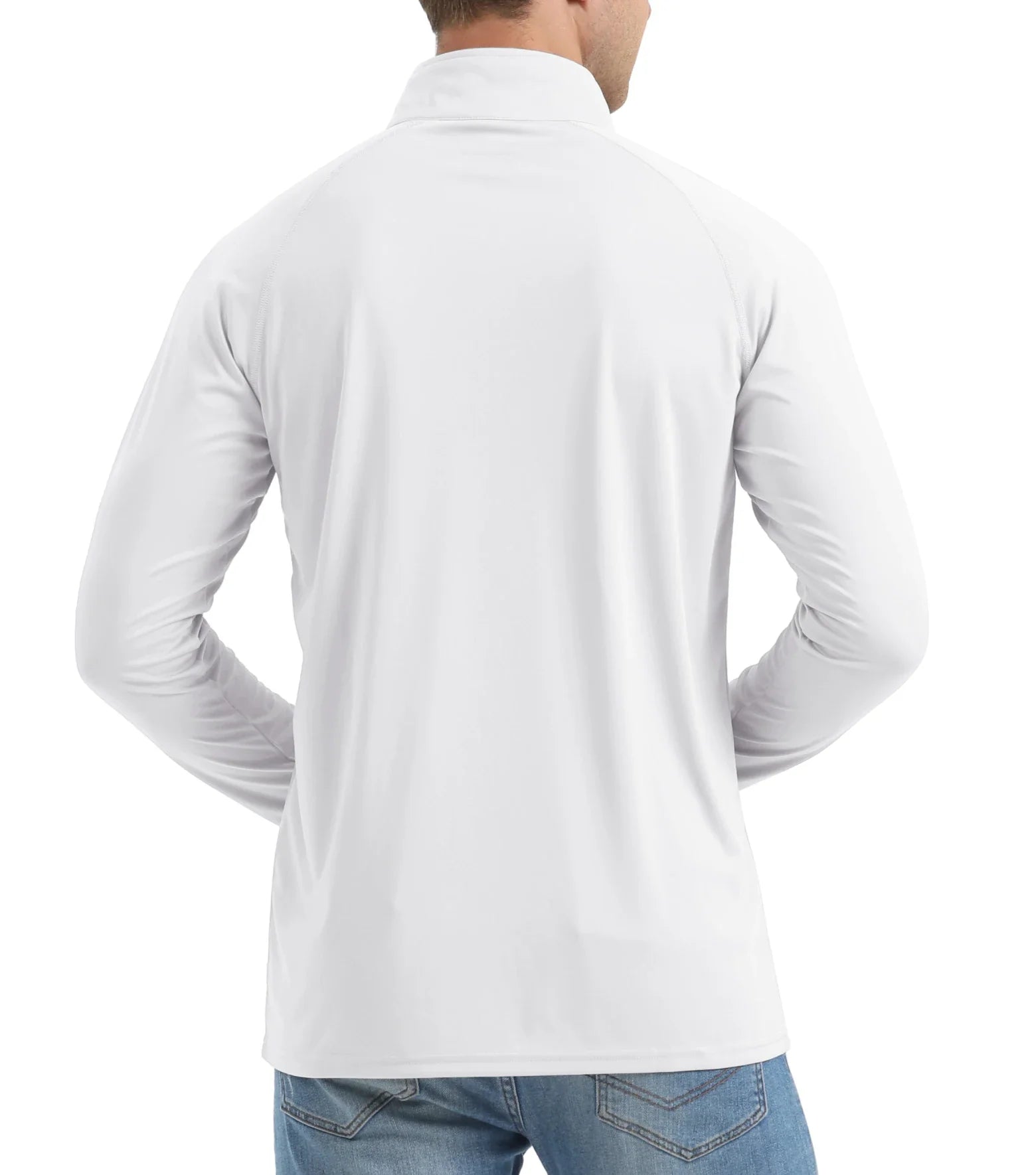 UPF50+ UV Protection T-Shirt Mens Lightweight Long Sleeve Quick Dry Fishing Shirt Outdoor Hiking Workout Rash Guards