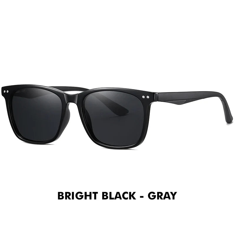 Polarized Sunglasses Men Women Fashion Square Shades Leopard Frame Ladies Travel UV400 Goggles Driving Sun Glasses