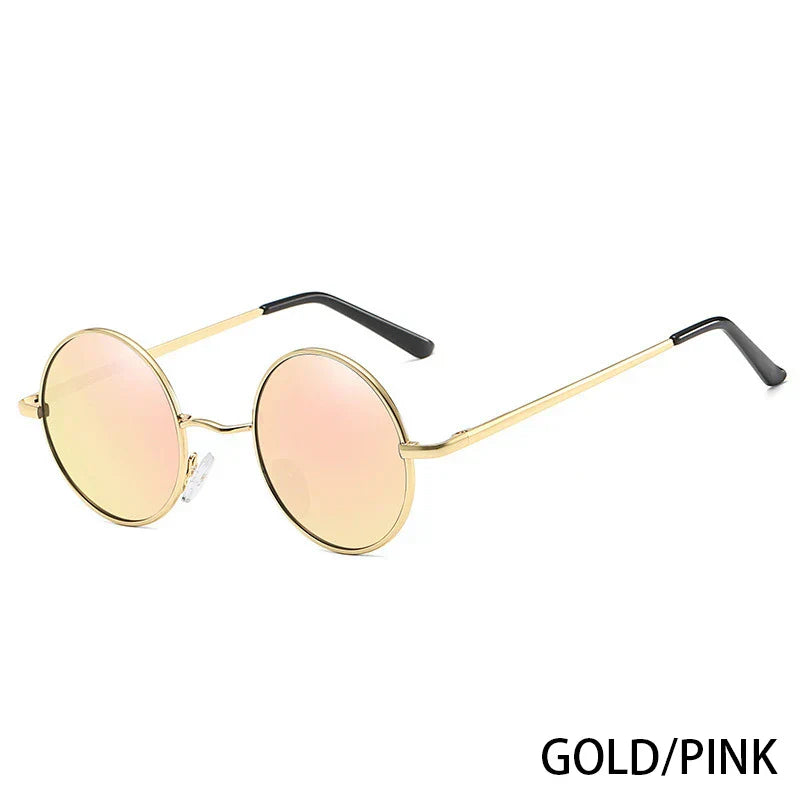 Retro Polarized Round Metal Frame Sunglasses Eyewear For Men and Women Driving Fishing Brand Designer Sun Glasses UV400