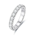 3mm 2-3ct D Color Moissanite Wedding Band Ring 925 Sterling Silver Eternity Band Engagement Rings for Women